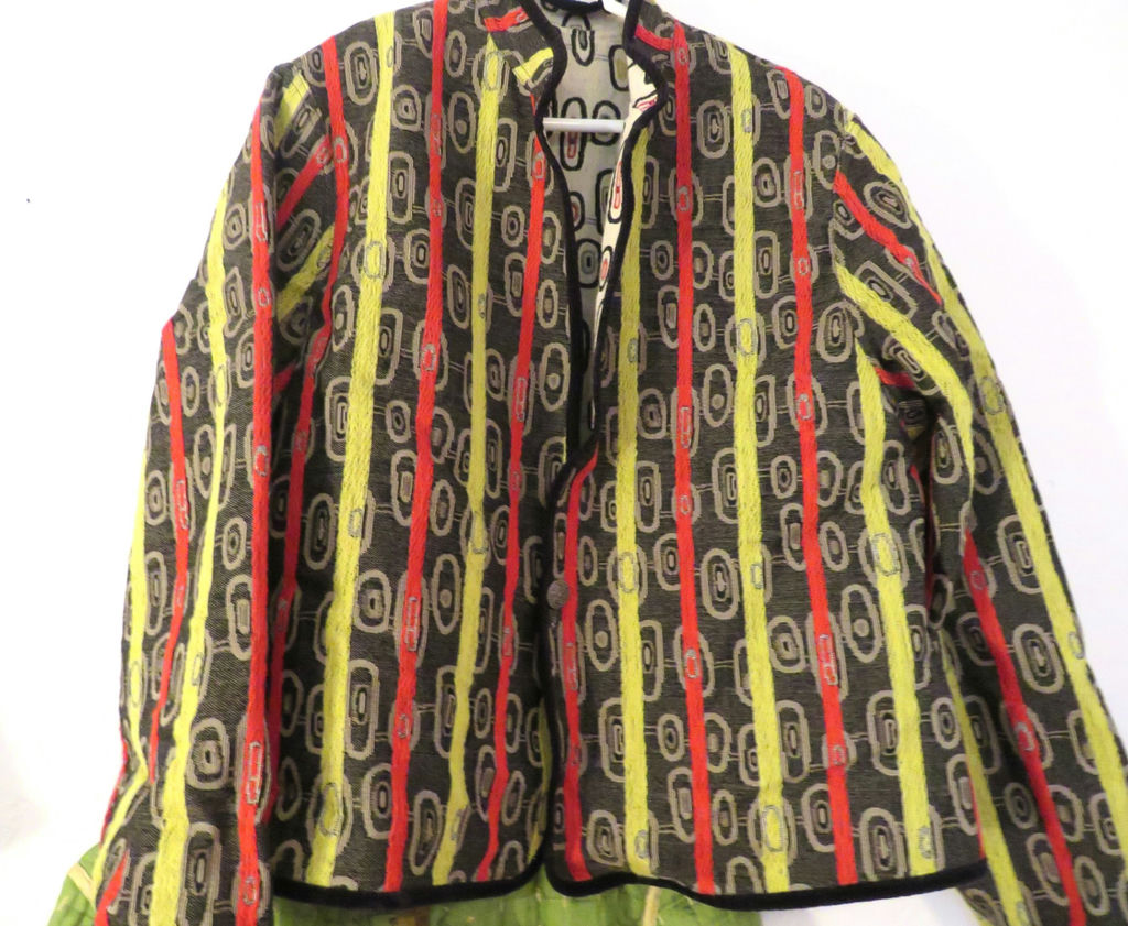 Reversible Patterned Textile Women’s Jackets - image 4 of 7