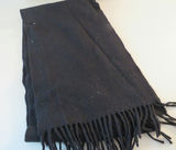 Johnston's Cashmere Fringed Black Scarf - thumbnail 3 of 3