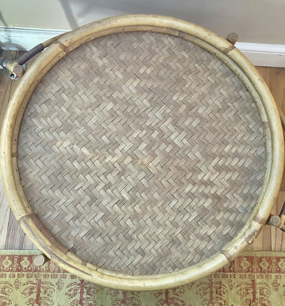 Rattan Table With Removable Tray - image 3 of 7