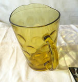 MCM Gold Dot Lot Hazel Atlas Pitcher and Gold Medallion trinket tray - thumbnail 4 of 5