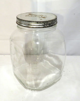 Vintage Necco Candy Hazel Atlas Glass Jar with Lid - Image 1 of 6