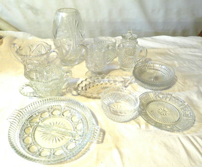 Collection of Glassware Including Fostoria Dish - Image 1 of 9