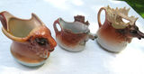 Vintage Buffalo or Bison, Deer and Moose Creamers - thumbnail 2 of 12