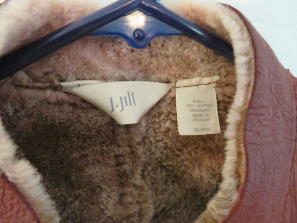 J. Jill Leather and Shearling Vest - image 4 of 4