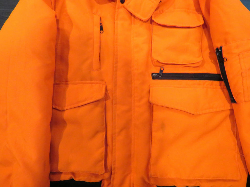 Mens Orange Hunting Outdoor Lined Vest Sz 40 - image 5 of 8