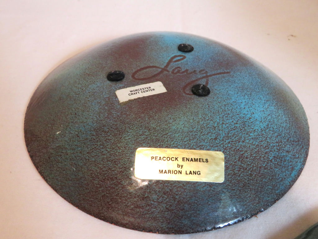 3 piece MCM Studio Enamel Dishes Marion Lang Signed - image 4 of 6