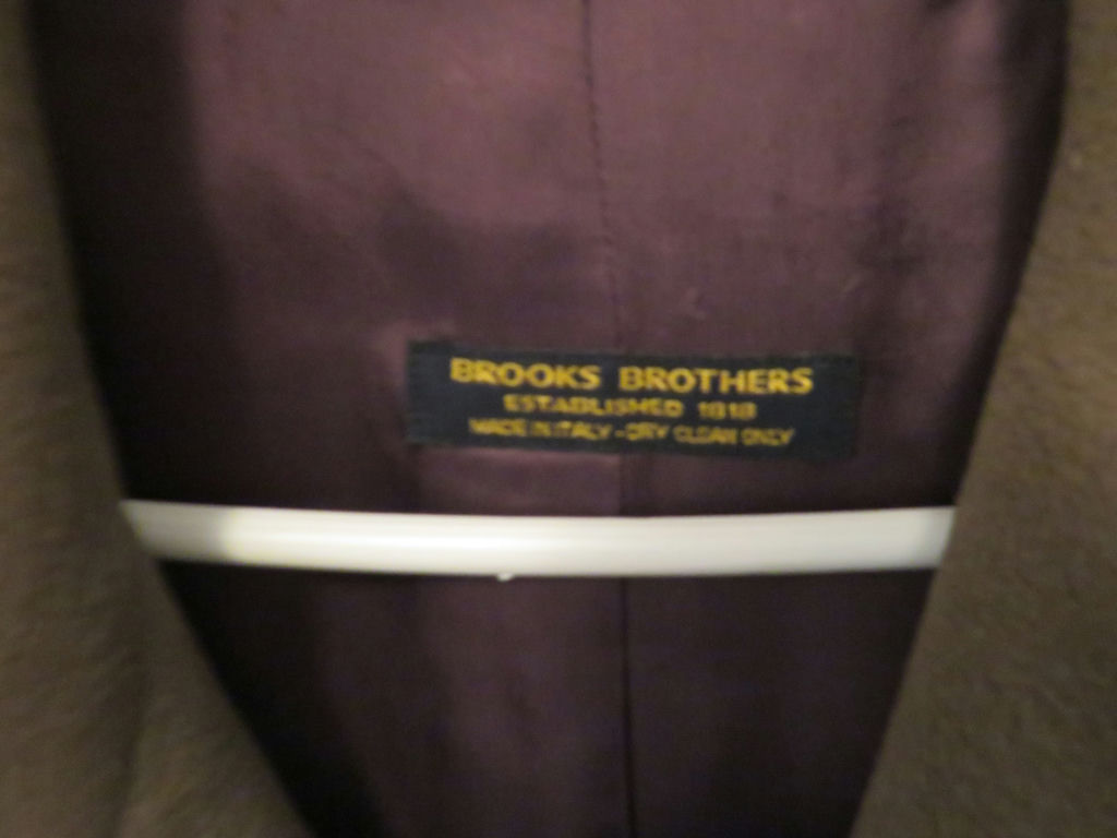 Vintage Brooks Bros Men’s Angora Wool Overcoat Sz 44L - image 2 of 10