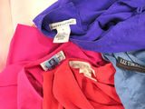11 Short Sleeve Silk Tops Solid Colors Women's Various Sizes - thumbnail 4 of 7