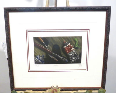 Signed "Oleo" Limited Edition Framed Art Spanish Artist - Image 1 of 7