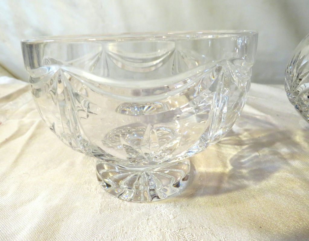 2 Crystal Glass Candy Bowls - image 2 of 6
