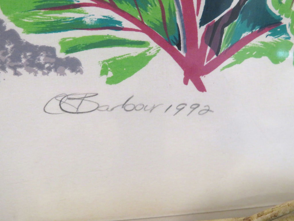 Connie Barbour Limited Ed Silkscreen Garden Print 1/200 - image 3 of 7