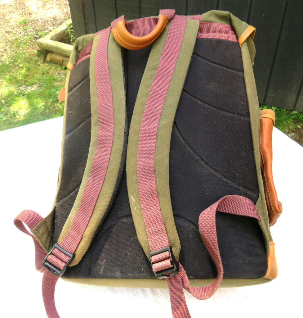 Vintage LL Bean Backpack with Leather Trims - image 3 of 8