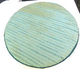 MCM Vintage Green Barkcloth Stool - thumbnail 4 of 5