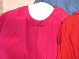 11 Short Sleeve Silk Tops Solid Colors Women's Various Sizes - thumbnail 5 of 7