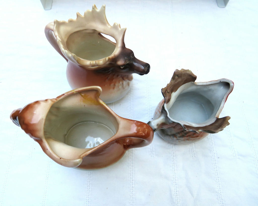 Vintage Buffalo or Bison, Deer and Moose Creamers - image 12 of 12