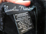 Claudia Nicole Black Fringe Cape Cashmere Wool Blend - thumbnail 8 of 9