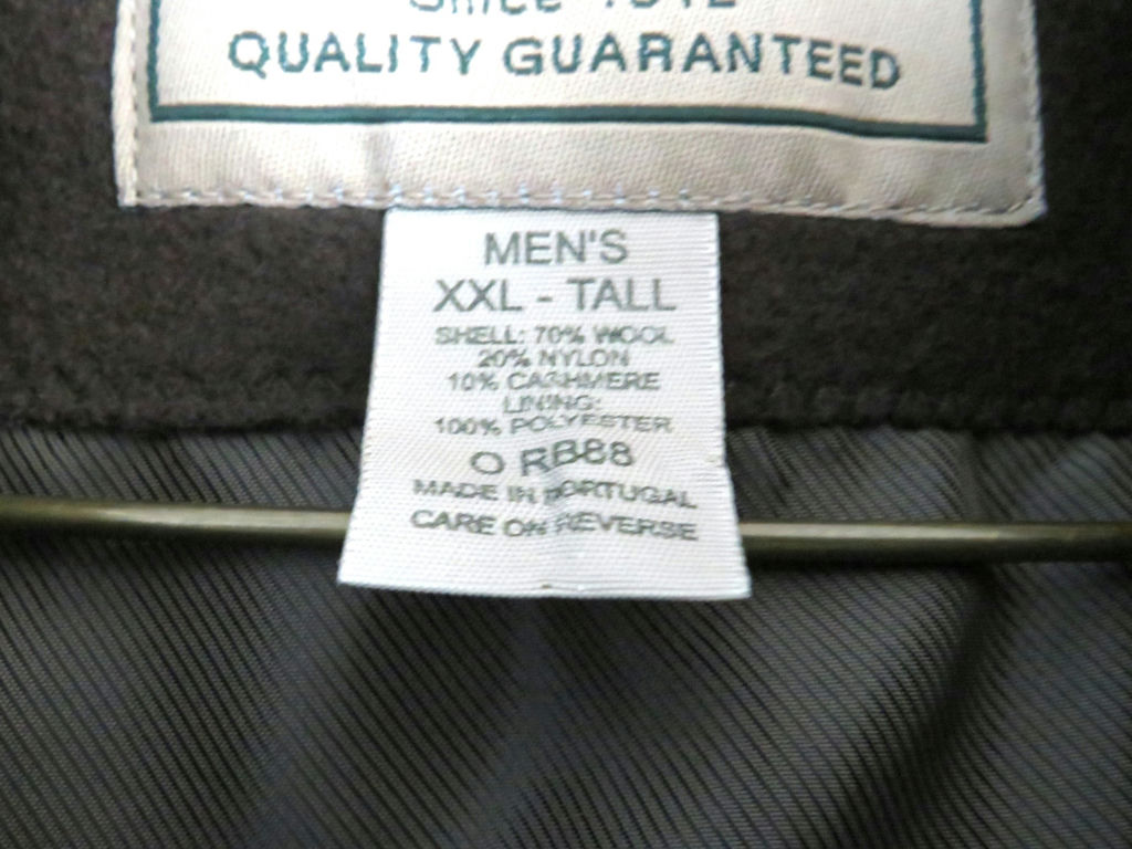 Vintage LL Bean Men’s Wool Overcoat Dress Coat - image 3 of 7