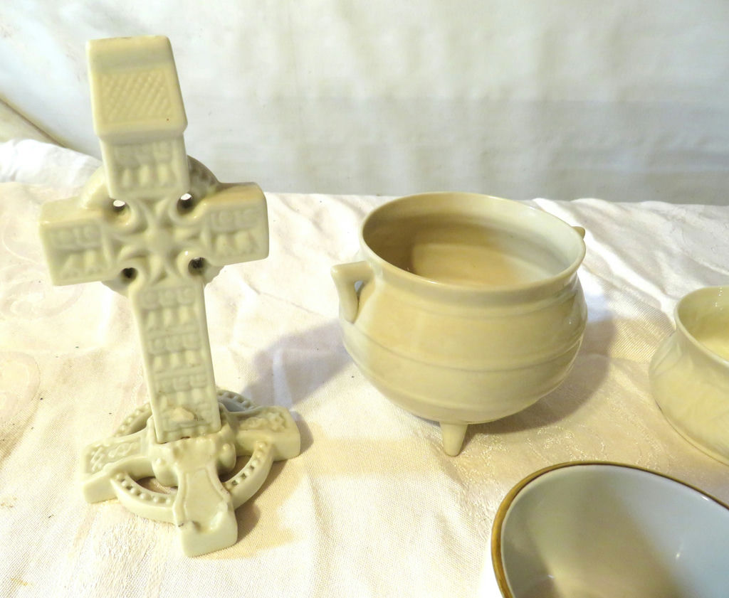 Vintage Belleek Porcelain with Early Black Stamp - image 4 of 8