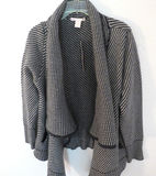 Grey Striped The Cashmere Project Jacket Wrap - thumbnail 2 of 6