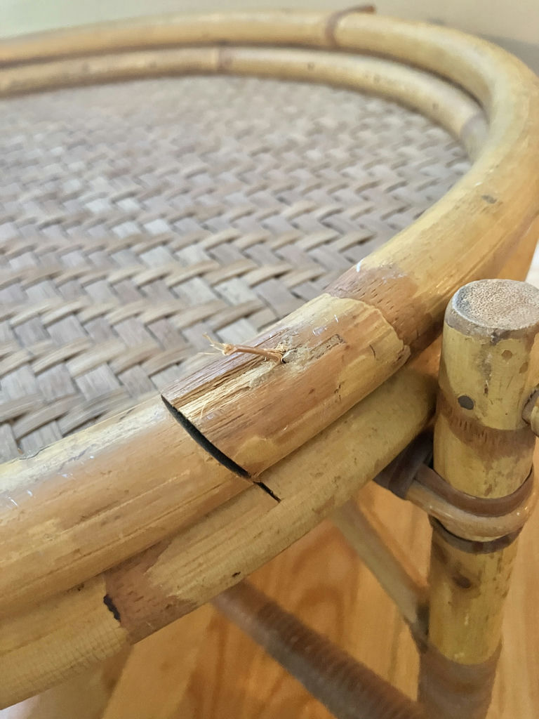 Rattan Table With Removable Tray - image 4 of 7