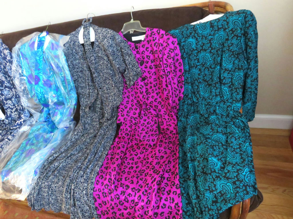 Selection of Vintage Silk Dresses Talbot's Argenti - image 4 of 13