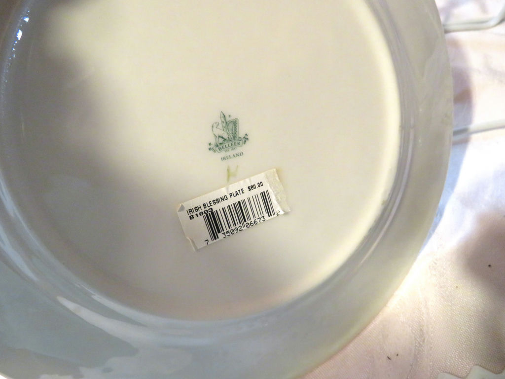 Irish Theme Plates and Glasses Belleek - image 8 of 9