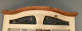 Country Style Wood and Iron Leaf Scroll Dresser Mirror - thumbnail 2 of 4