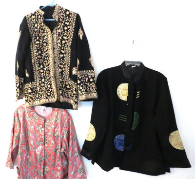 3 Women's Asian Theme Jackets - Image 1 of 9