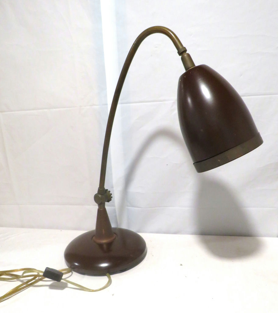 MCM Metal Gooseneck Adjustable Bullet Desk Lamp - image 10 of 10