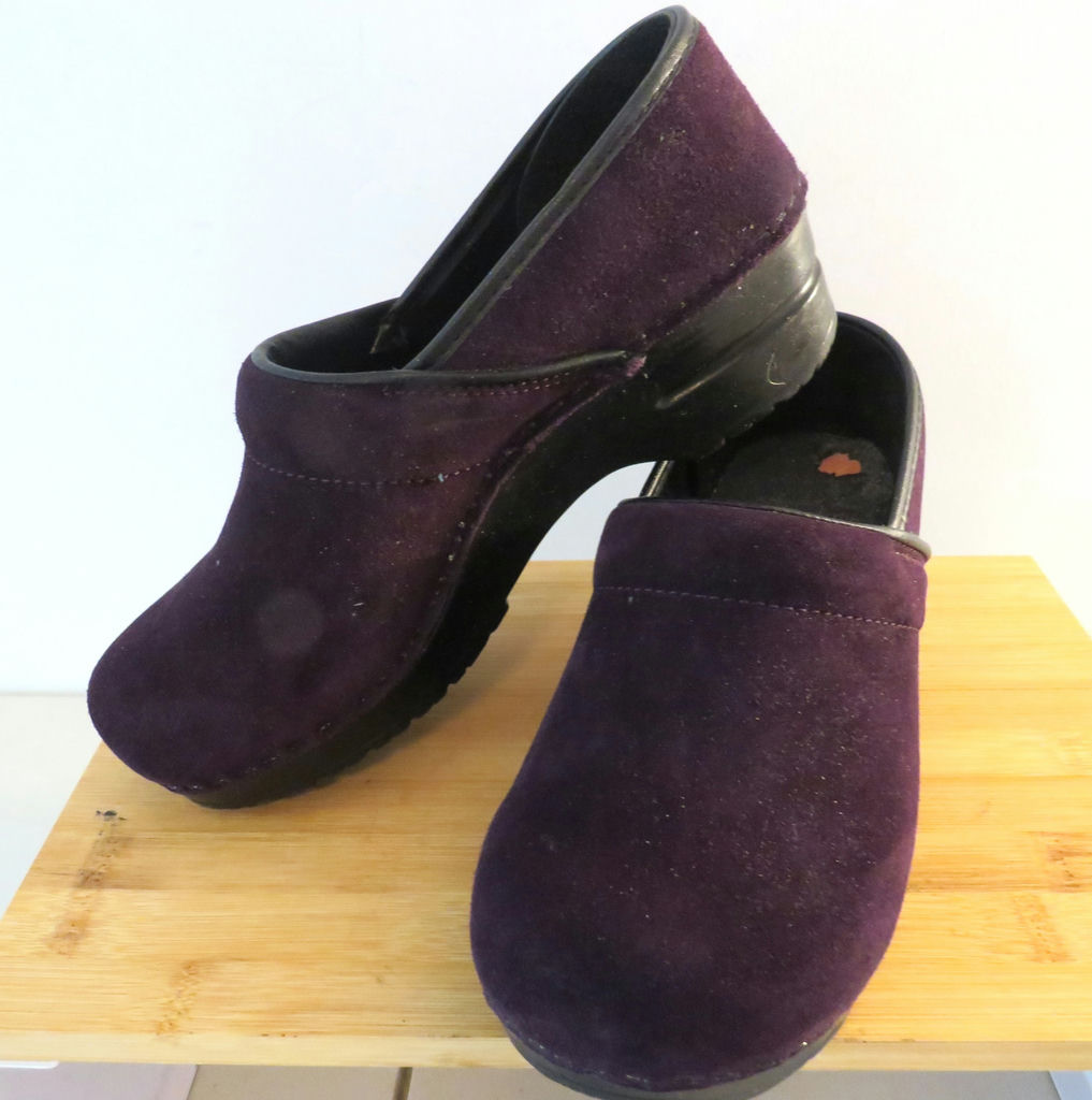 Dansko Purple Suede Clogs Size 40 - image 1 of 4