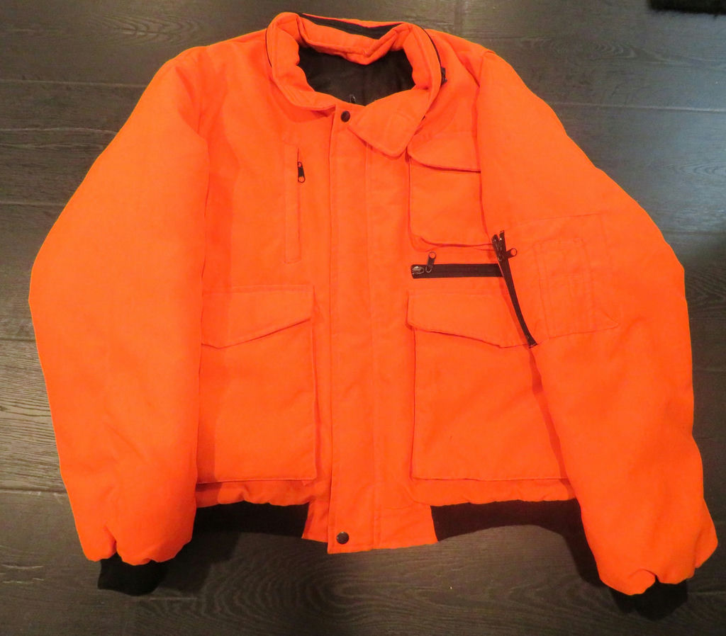 Mens Orange Hunting Outdoor Lined Vest Sz 40 - image 4 of 8