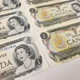 1973 Canadian $1 Notes Sequencial Pairs - thumbnail 2 of 7