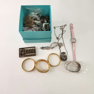 Assorted Costume Jewelry Necklaces Chains Bracelets Earrings - Image 1 of 6