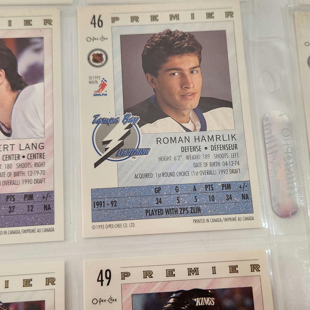 O-Pee-Chee Premier 1993 Hockey Cards - image 4 of 7