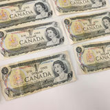 1973 Canadian $1 Bills Bank Notes Used - thumbnail 5 of 7