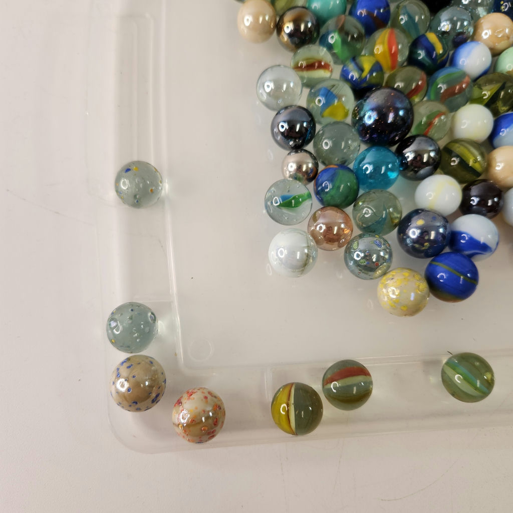 Assorted Glass Marbles Various Colours Sizes - image 2 of 7