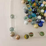 Assorted Glass Marbles Various Colours Sizes - thumbnail 2 of 7