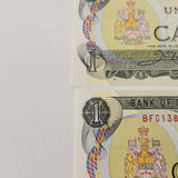 1973 Canadian $1 Bills Sequencial Bank Notes - thumbnail 6 of 8