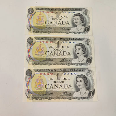 1973 Canadian $1 Bills Sequencial Bank Notes - Image 1 of 8