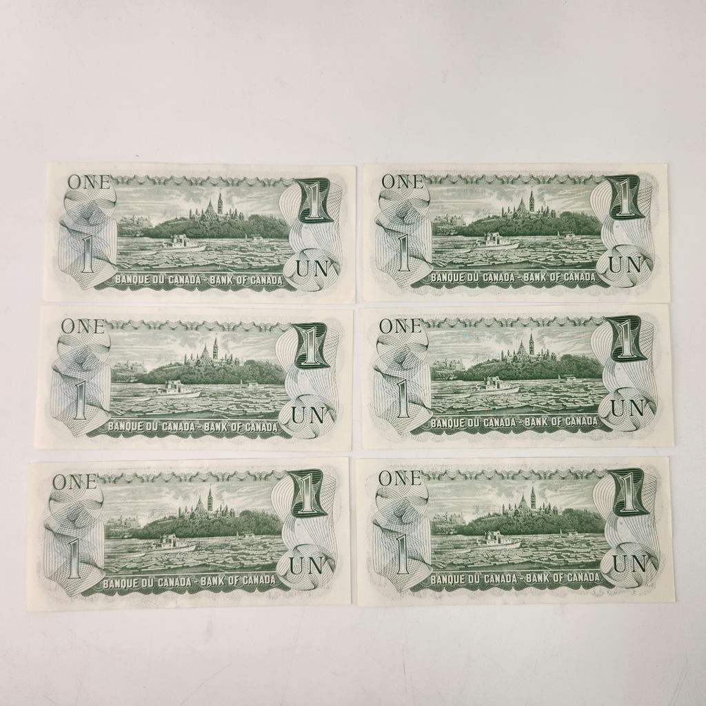 1973 Canadian $1 Notes Sequencial Pairs - image 7 of 7