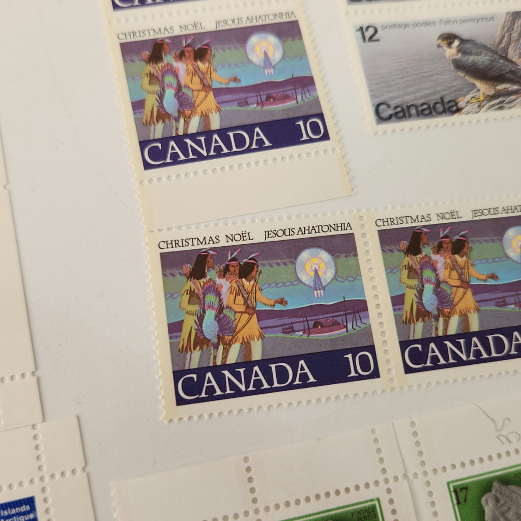 100+ 1970s Canada Post Stamps Christmas Falcon Arctic Islands - image 4 of 7
