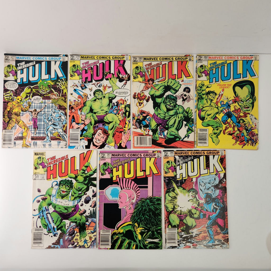 Hulk #277, 279, 283, 284, 286, 287, 289 CPV Newsstand - image 1 of 5