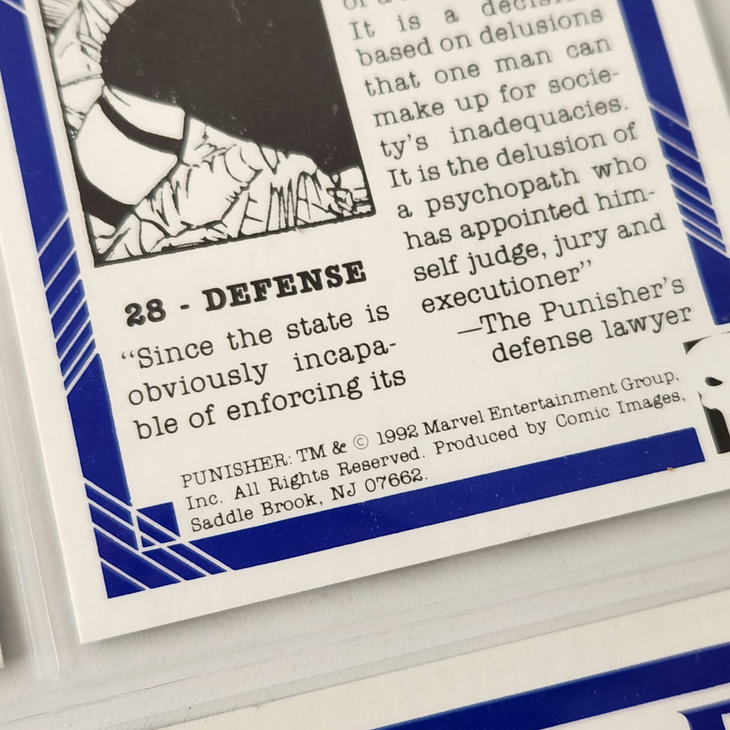 1992 Punisher War Journal Trading Cards - image 6 of 6
