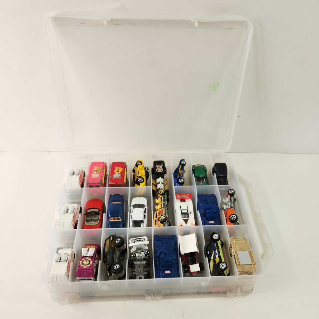 56 Assorted Diecast Toy Cars w/ Case Hot Wheels Matchbox - image 4 of 7