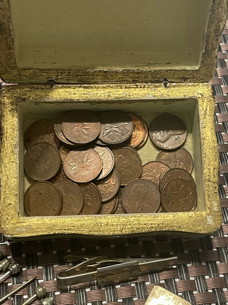 Cufflinks, Tie Pins And Pennies - image 10 of 12