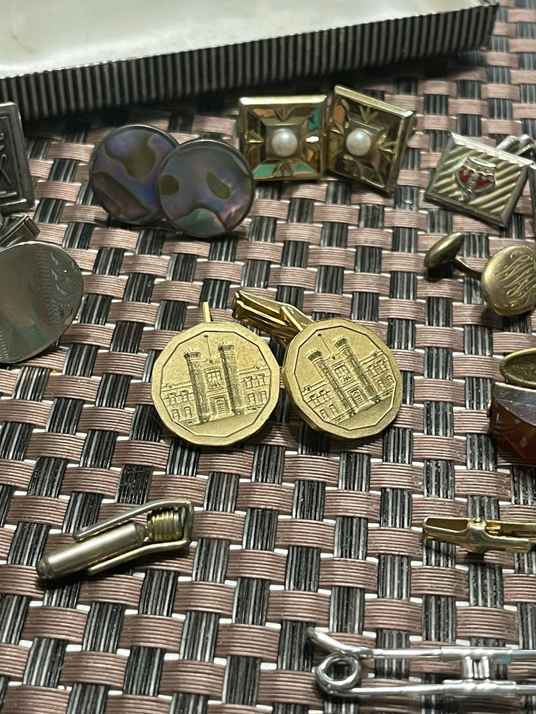 Cufflinks, Tie Pins And Pennies - image 3 of 12