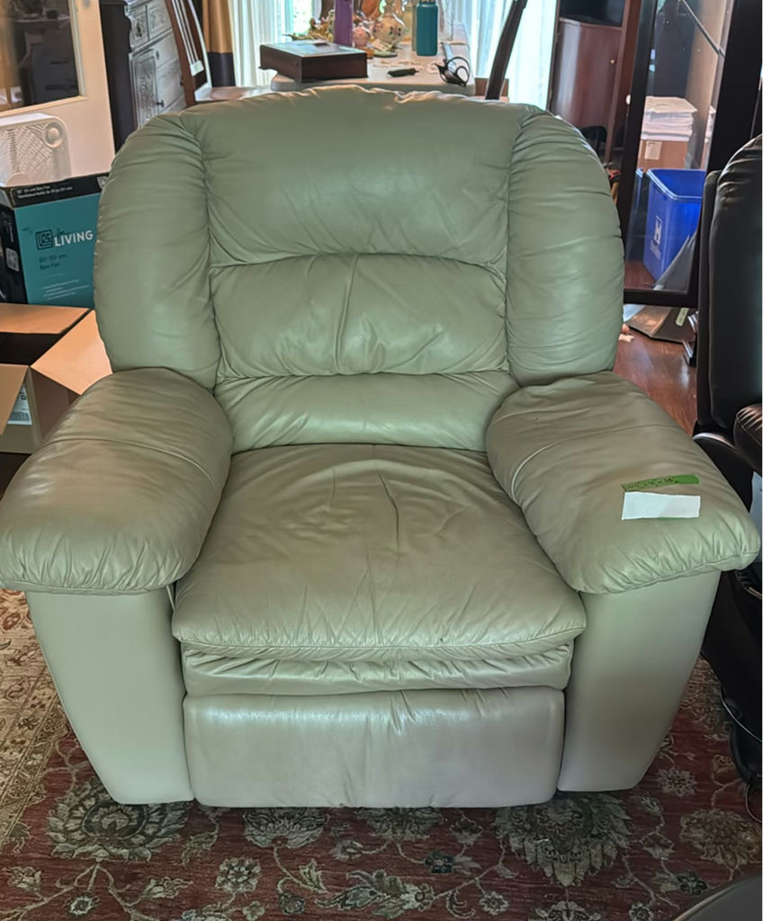 Reclining Leather Like Chair  - image 1 of 10