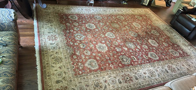 Red Oriental Rug 12" x 9" - Image 1 of 9