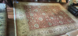 Red Oriental Rug 12" x 9" - thumbnail 1 of 9