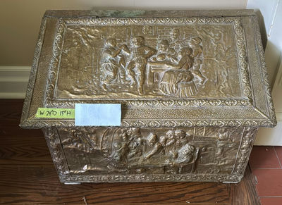VIntage Metal Chest - Image 1 of 7